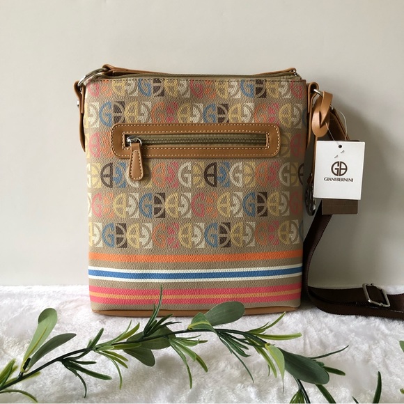 Giani Bernini Multi Stripe Crossbody, NWT - Picture 1 of 9
